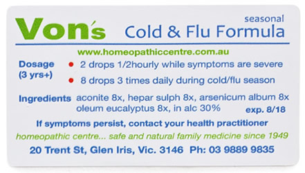 Von's Cold & Flu Formula