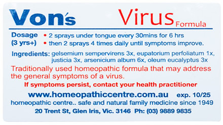 Von's Homeopathic Virus Formula